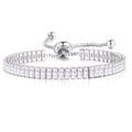 Stainless Steel Tennis Bracelet - Adjustable