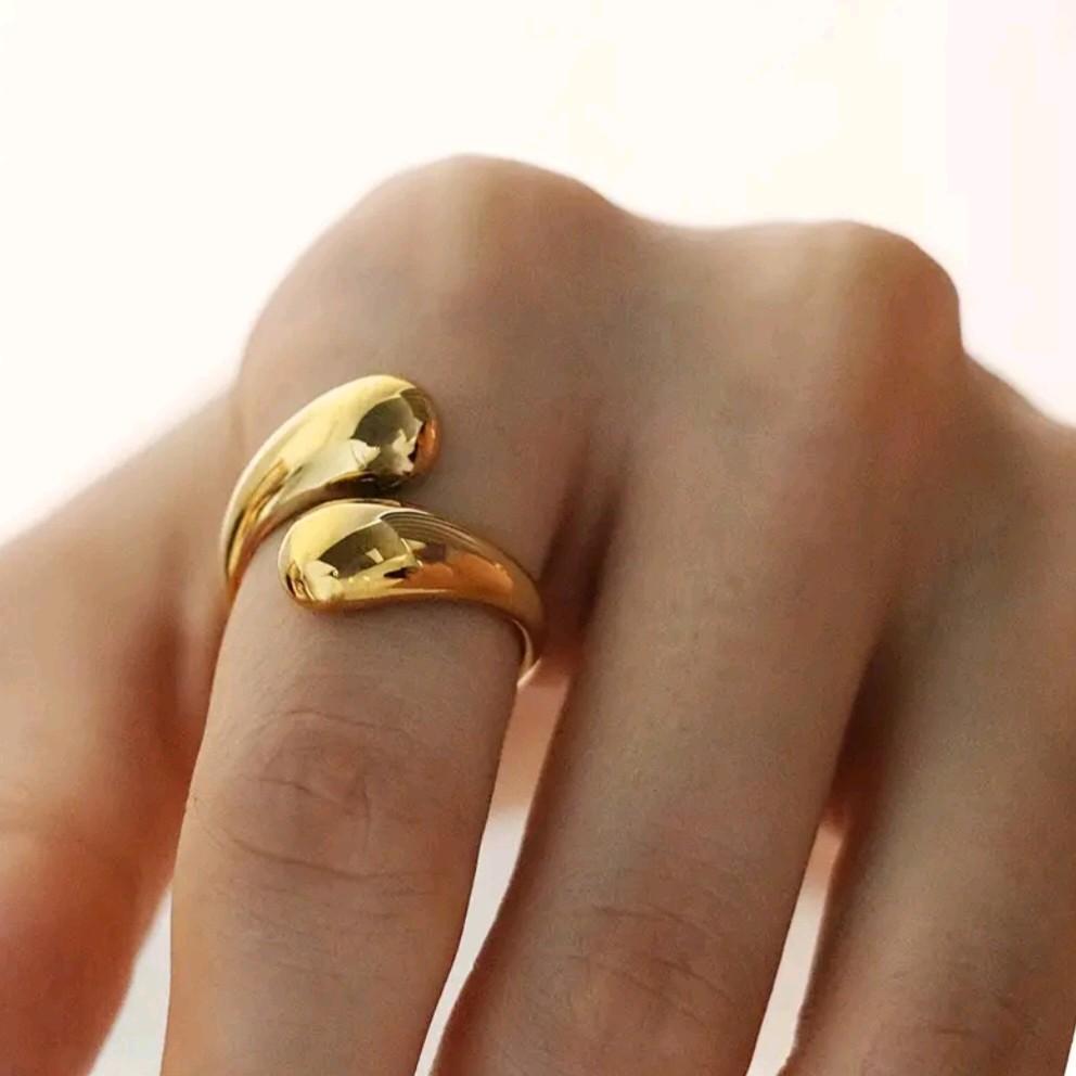 Wrap Ring - Simple Open-Ended Ring for Women / Tarnish Free