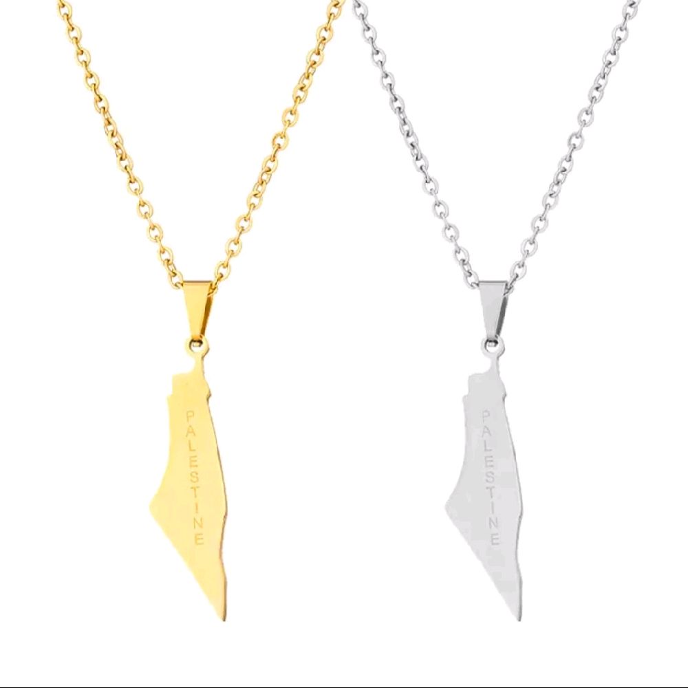Beautiful flag design Necklace - 18kGP