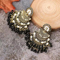 Beads Tassel Peacock Style Earrings