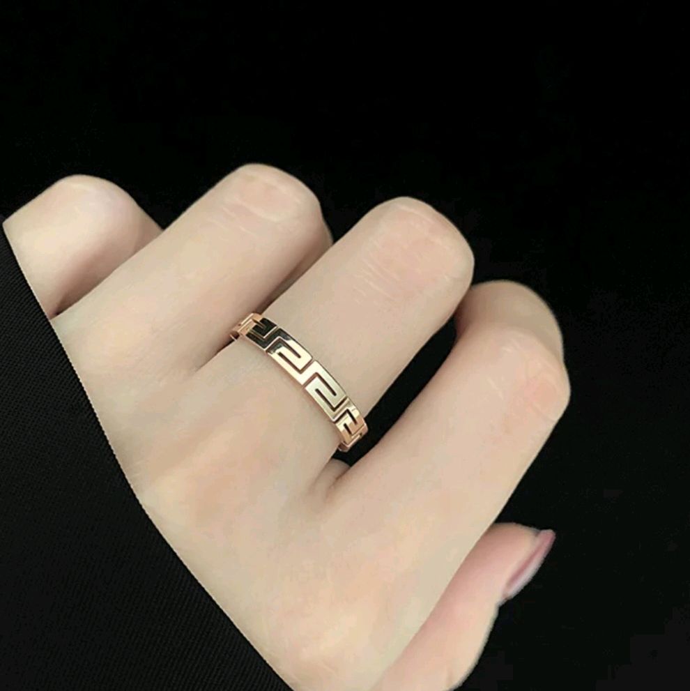 Greek Style Ring High Quality / Tarnish Free Jewelry