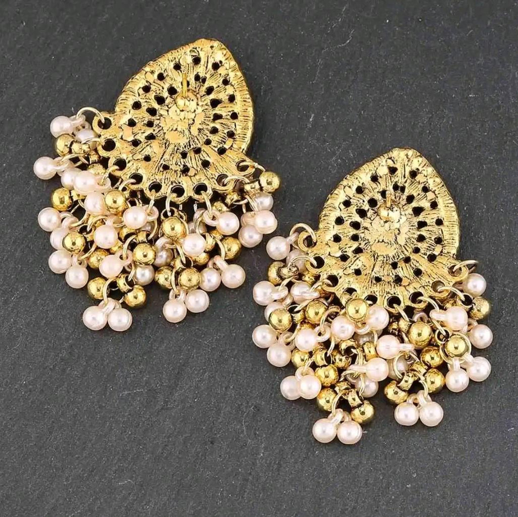 Traditional  Gold Drop Earrings