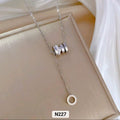 Beautiful Style Necklace for Women Stainless Steel Elegant Design with Gold Plated Pendant