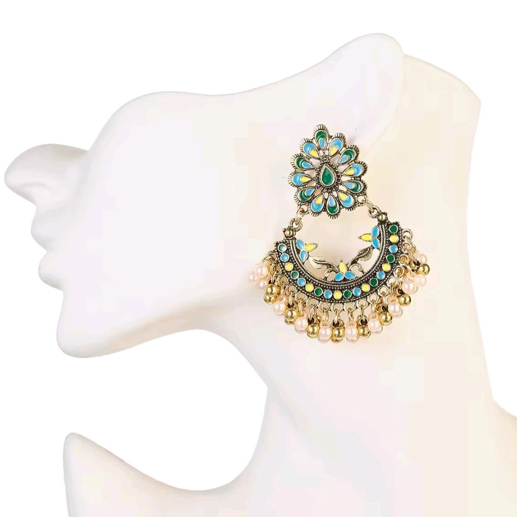Flower Pearl Beads Earrings