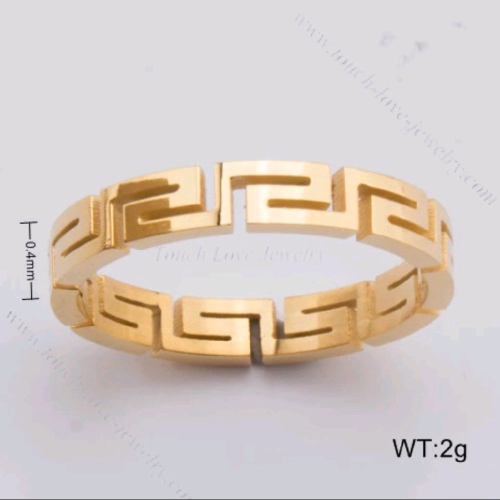 Greek Style Ring High Quality / Tarnish Free Jewelry
