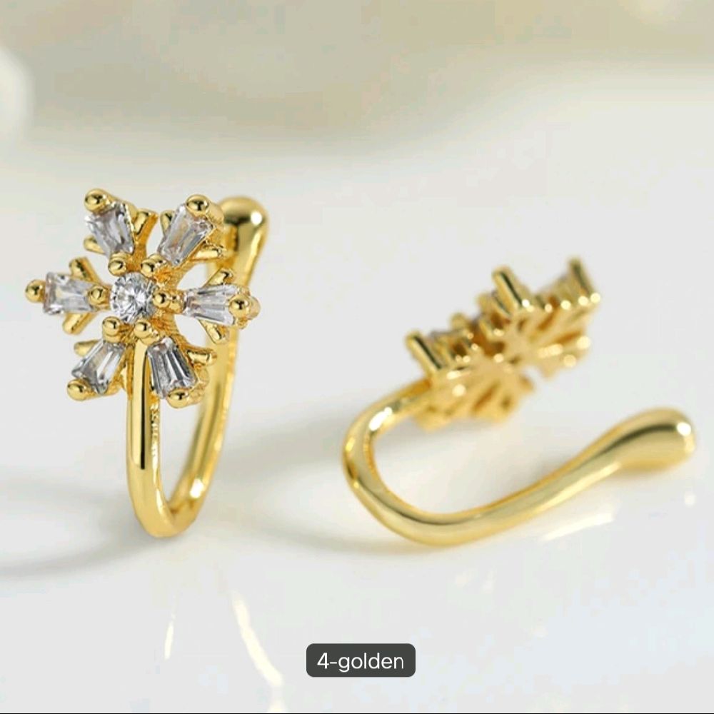 Gold Floral Nose Ring for Women/ Tarnish-Free