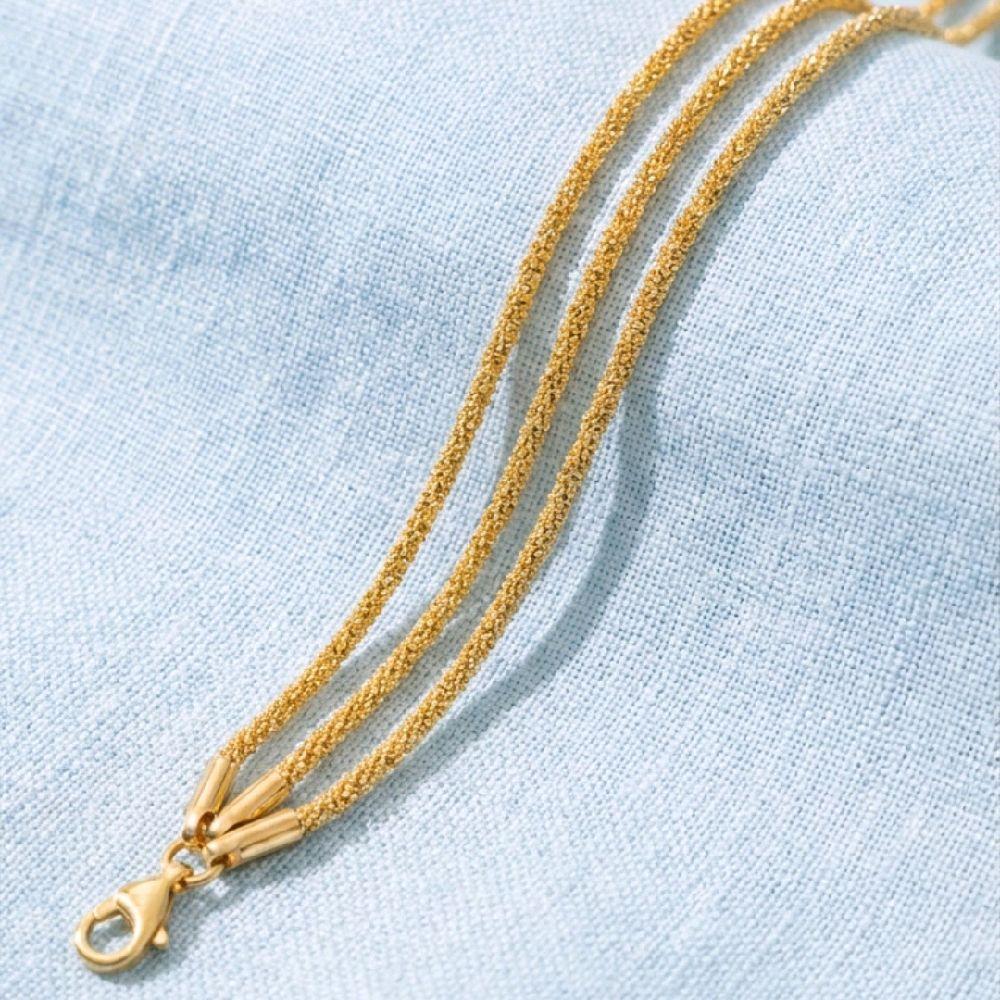 Triple Chain Gold Bracelet 18k Gold Plated Tarnish-Free Jewellery for Elegant Wear