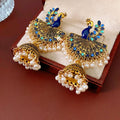 Peacock Drop Earrings