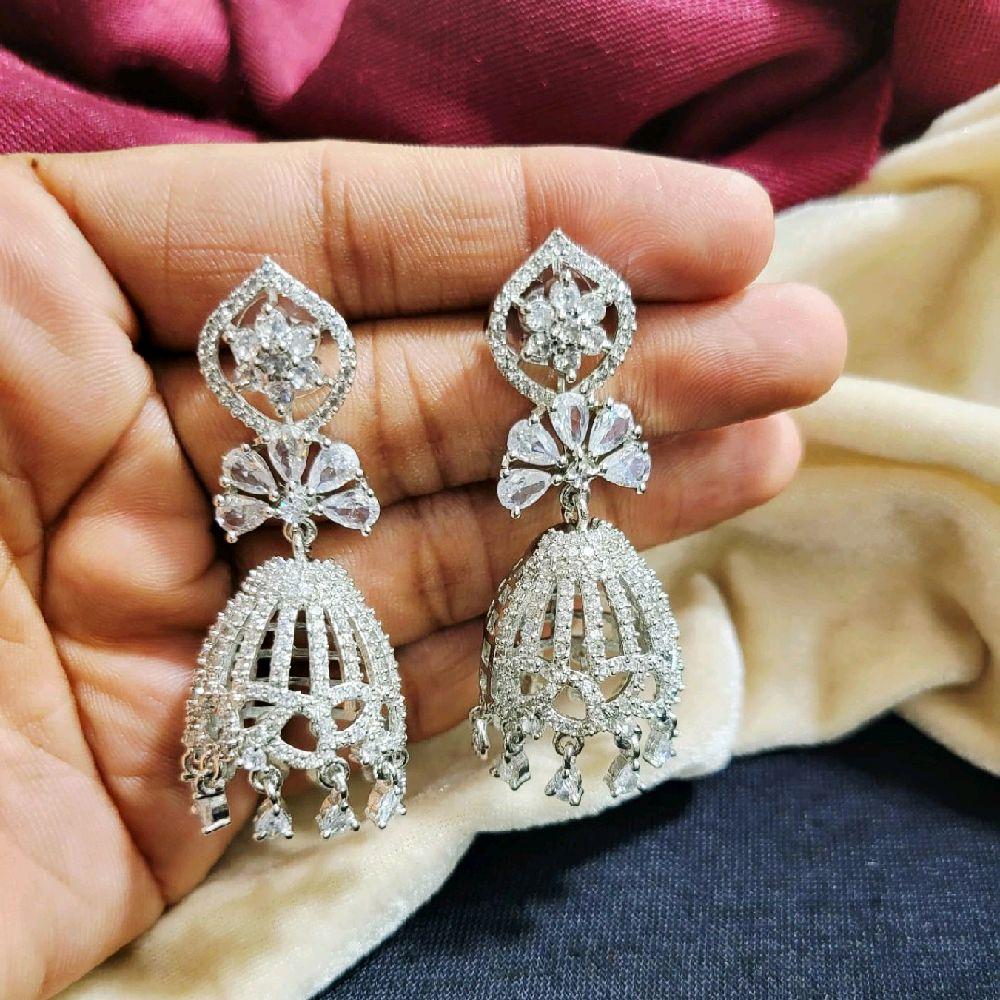 Silver-tone Drop Earrings