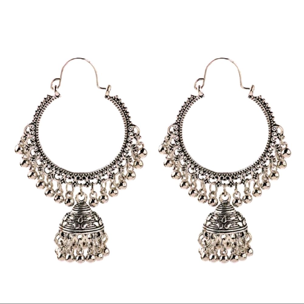 Round Bell Tassel Earrings