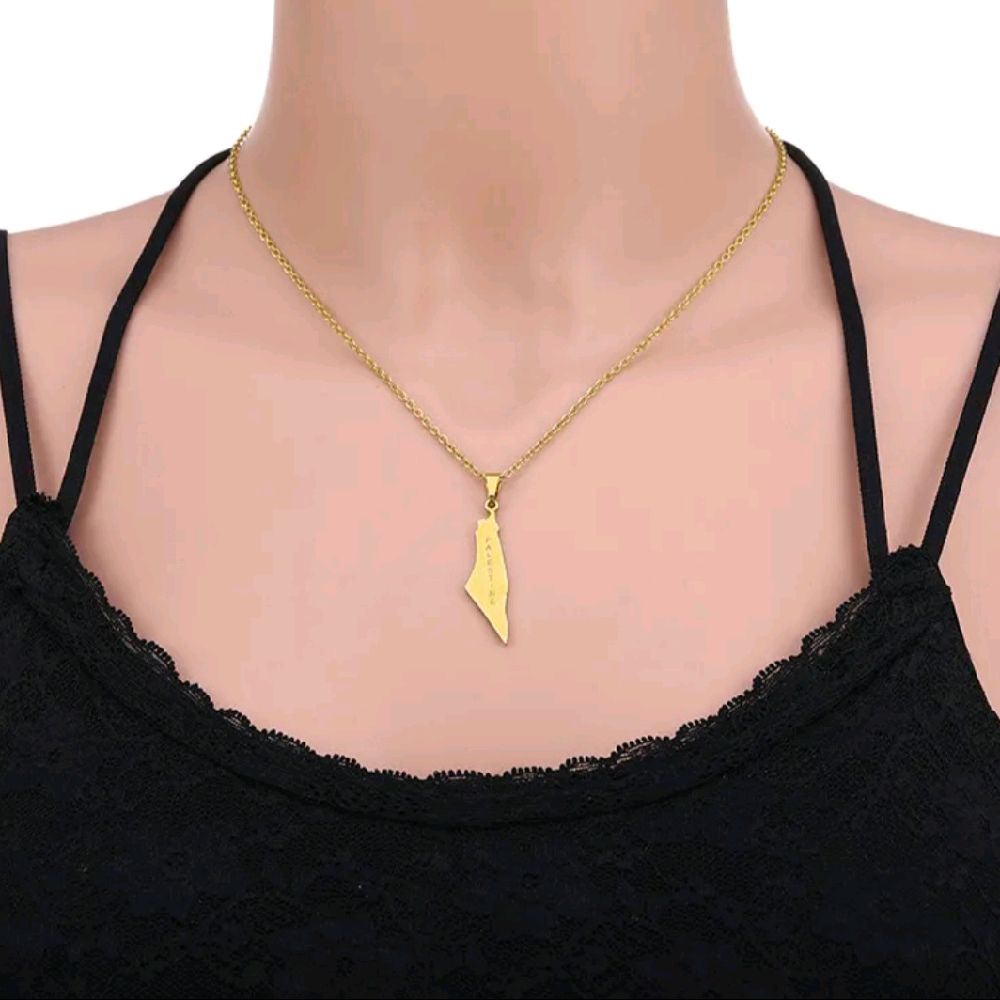 Beautiful flag design Necklace - 18kGP