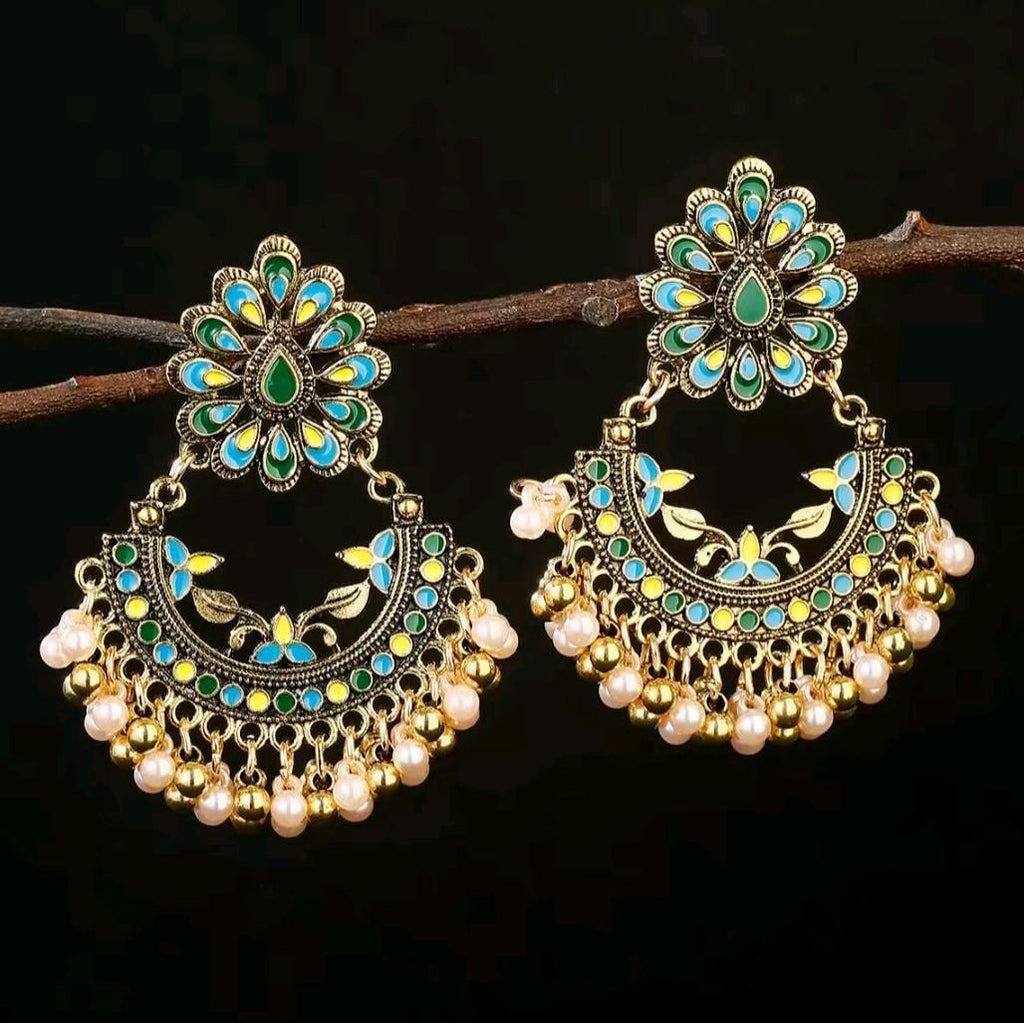 Flower Pearl Beads Earrings