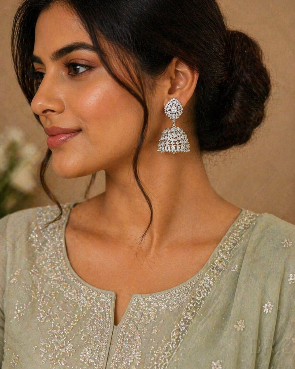 Elegant Sparkling Drop Earrings For Women