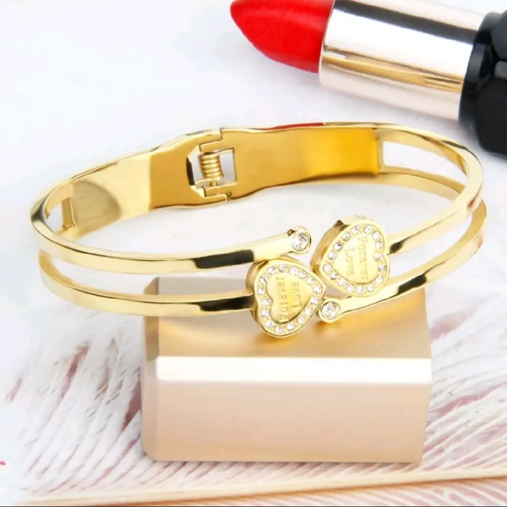 Gold Forever Love Bangle
