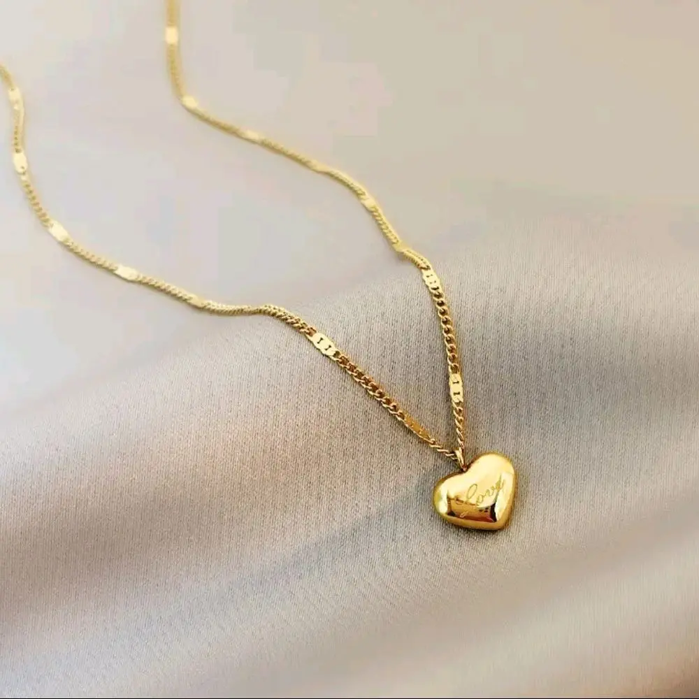 Heart Pendant Love Couple Necklace