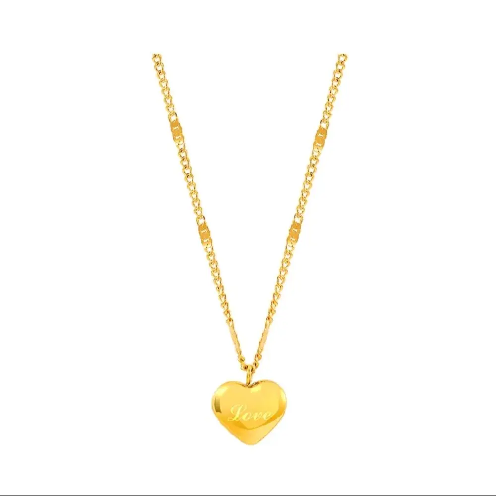 Heart Pendant Love Couple Necklace