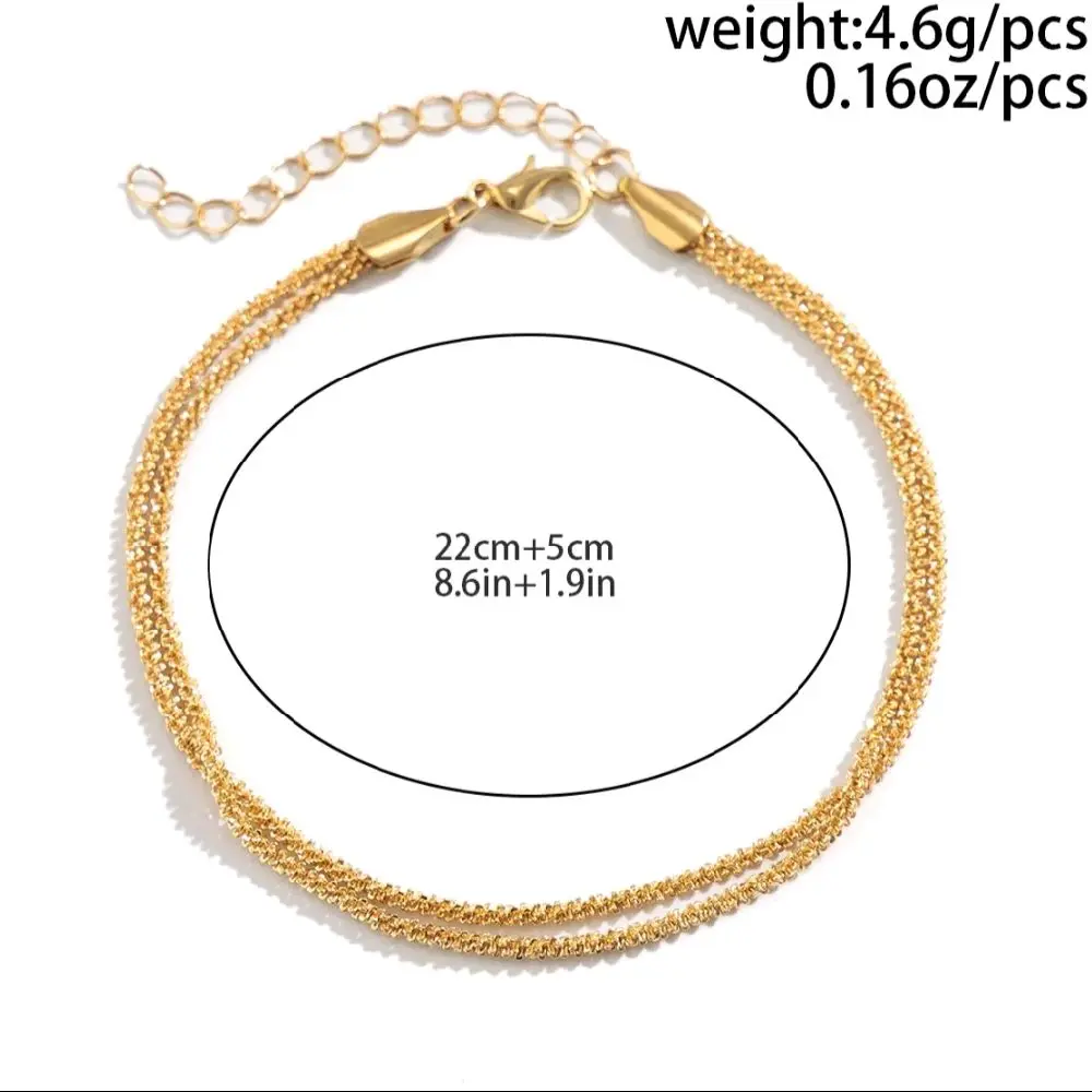 Double-layer Ankle Chain - Adjustable