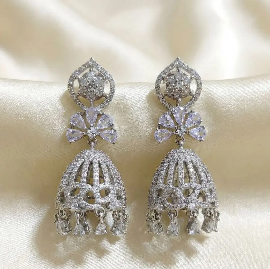 Silver-tone Drop Earrings