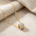 Sparkling Square Pendant Necklace