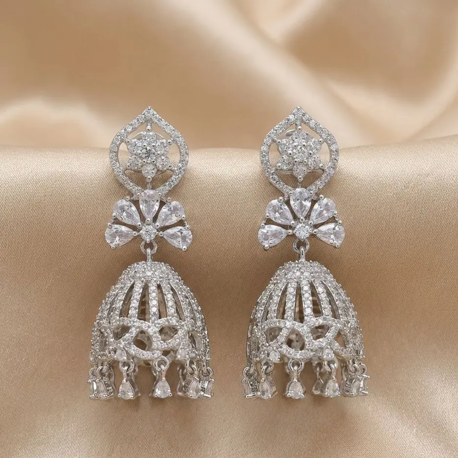 Silver-tone Drop Earrings
