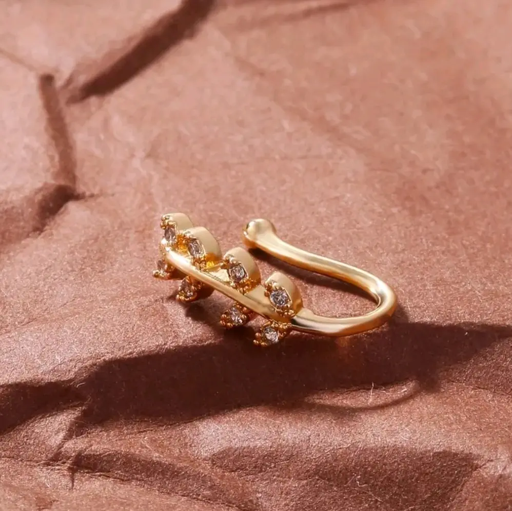 Gold Leaf Nose Ring