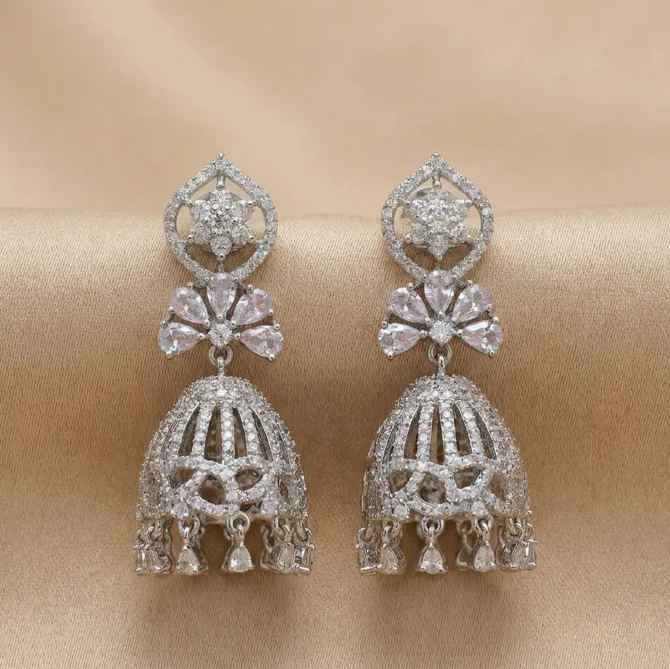 Silver-tone Drop Earrings