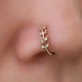 Gold Leaf Nose Ring