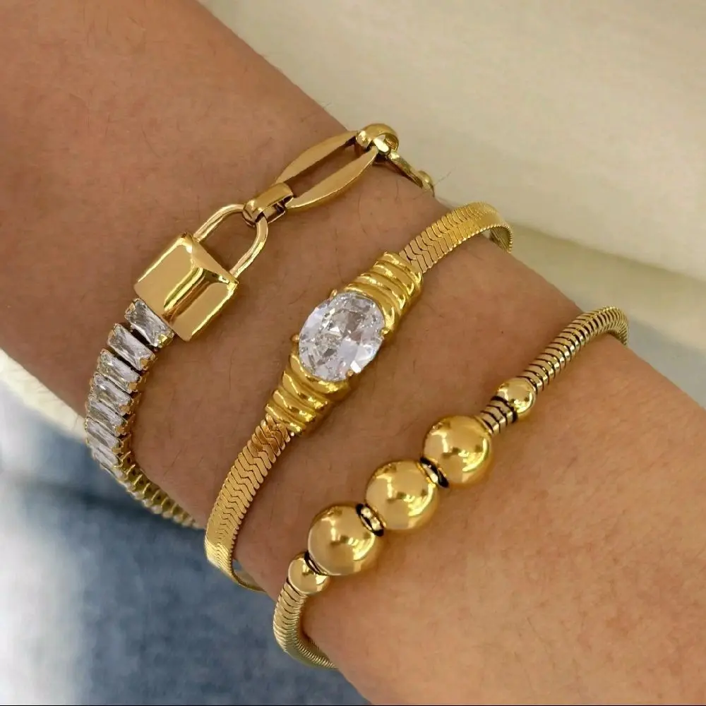 Elegant Gold Snake Chain Bracelet