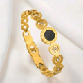 Minimal Gold Roman Bangle