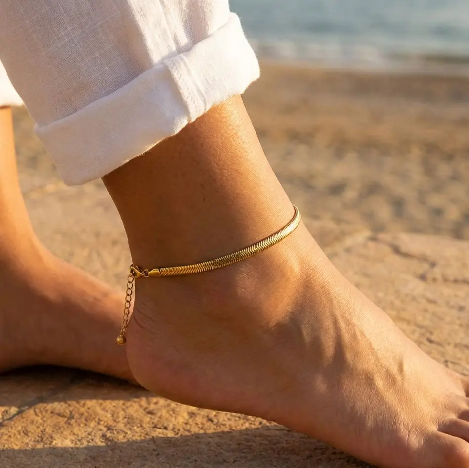 Gold Snake Chain Anklet