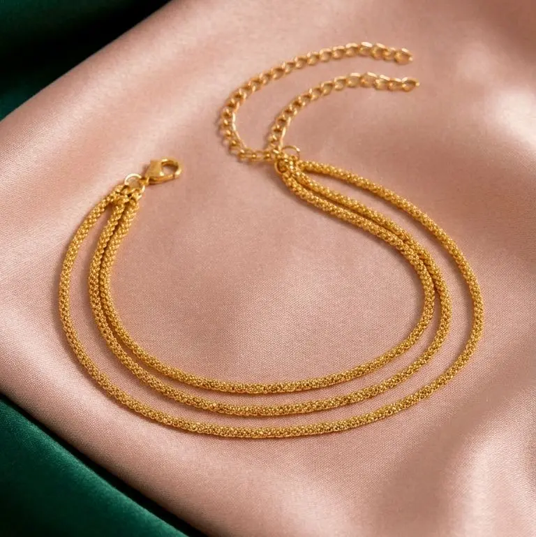 Triple Chain Gold Bracelet