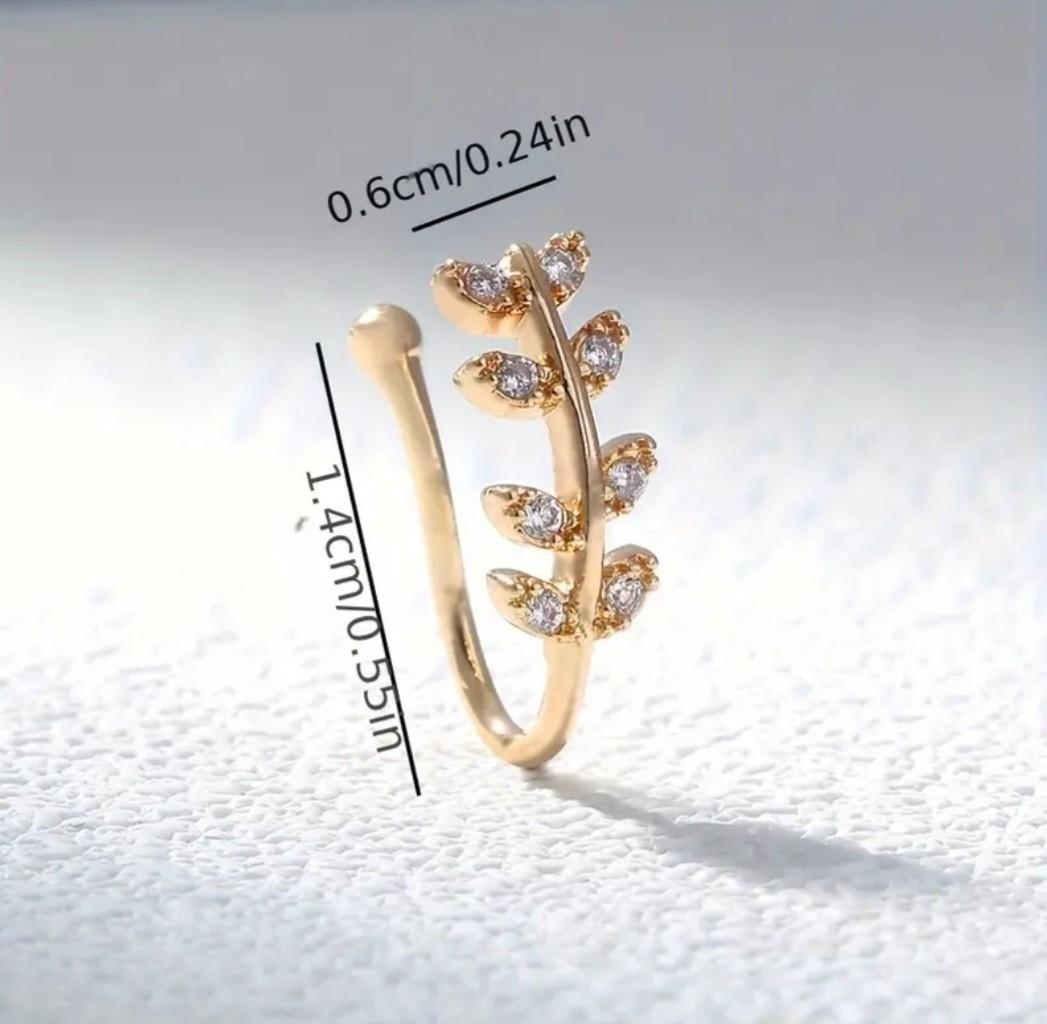Gold Leaf Nose Ring