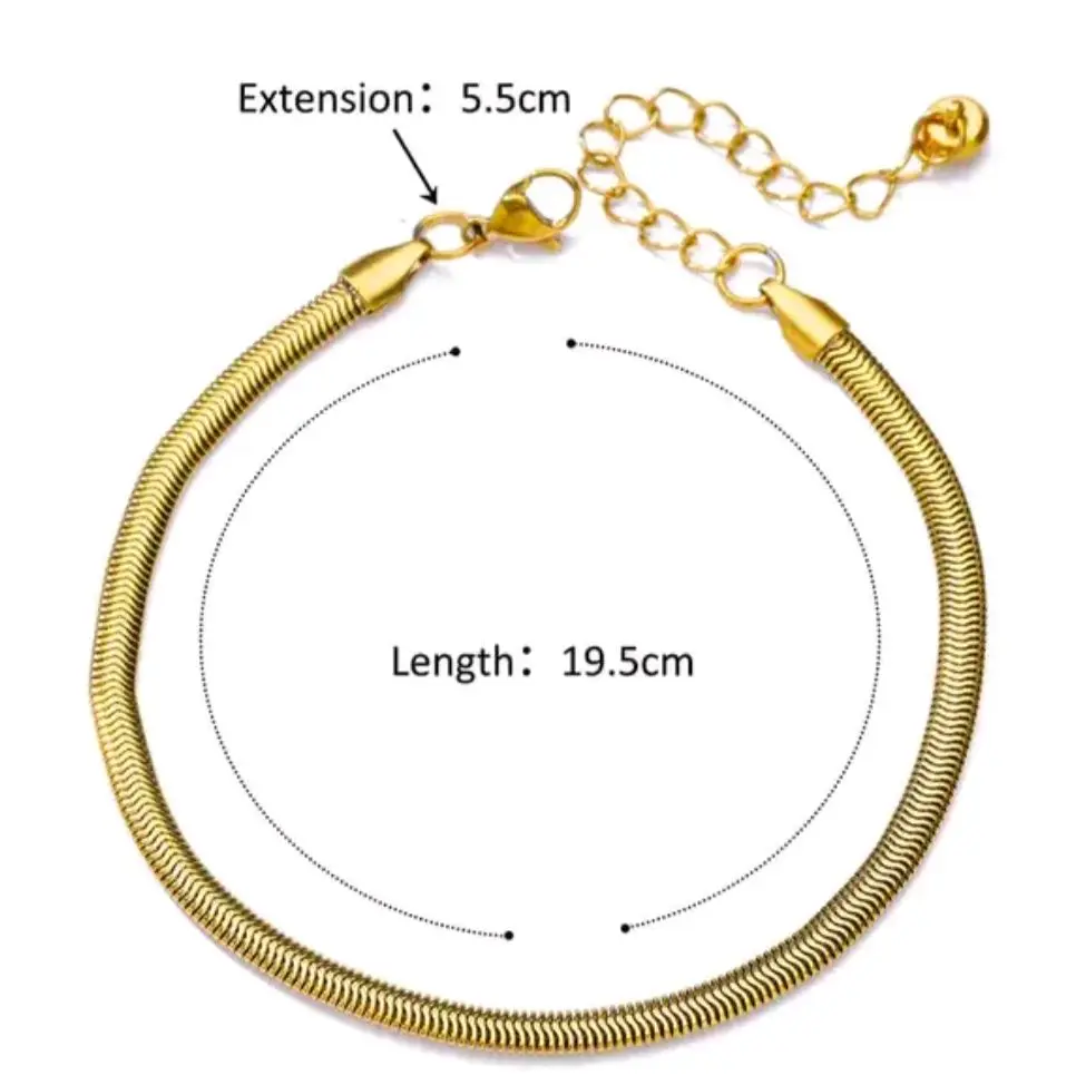 Gold Snake Chain Anklet