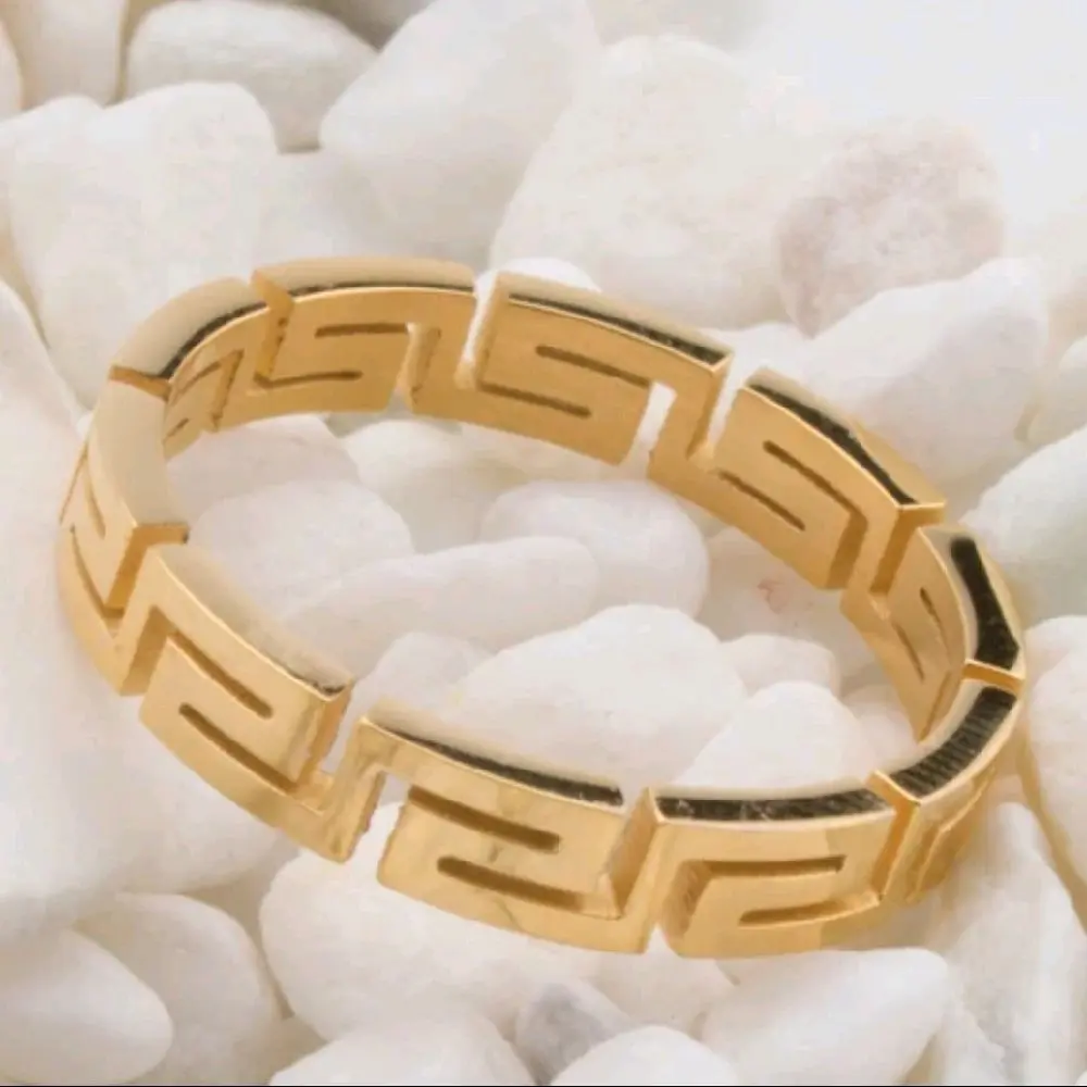 Greek Style Ring High Quality / Tarnish Free Jewelry