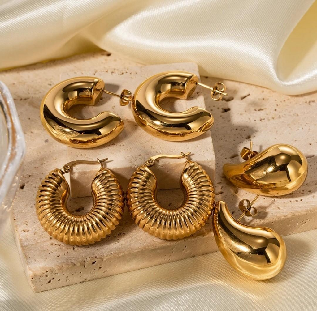 Gold Hoop Earrings