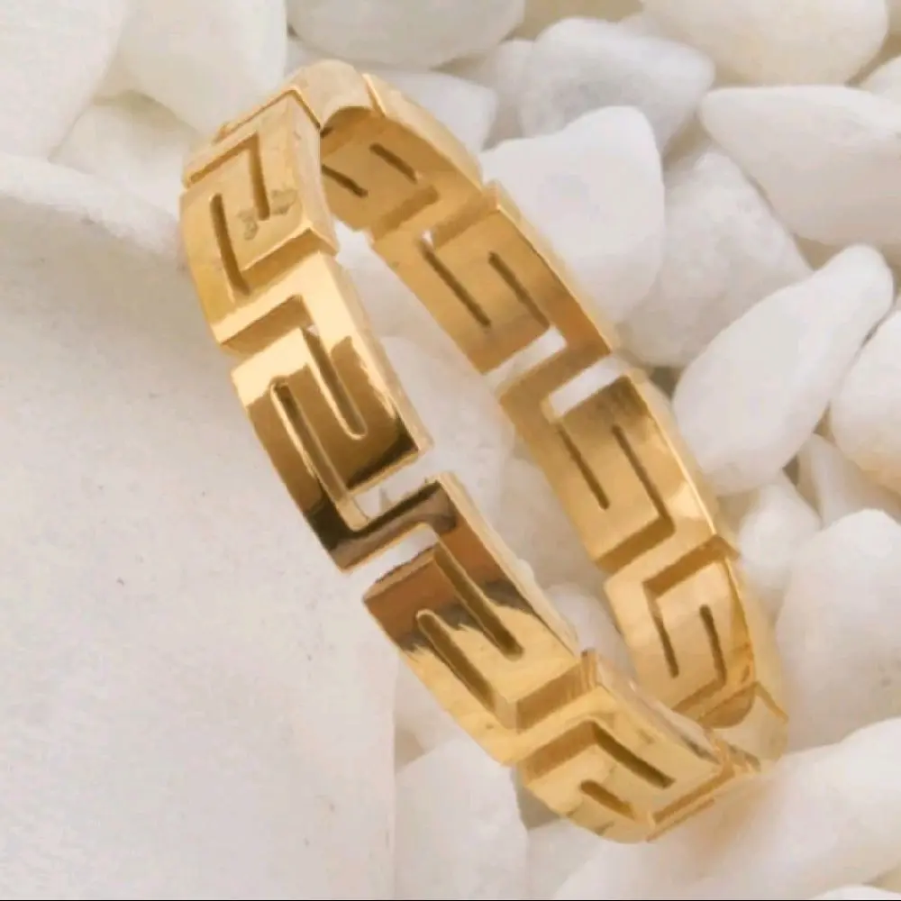 Greek Style Ring High Quality / Tarnish Free Jewelry