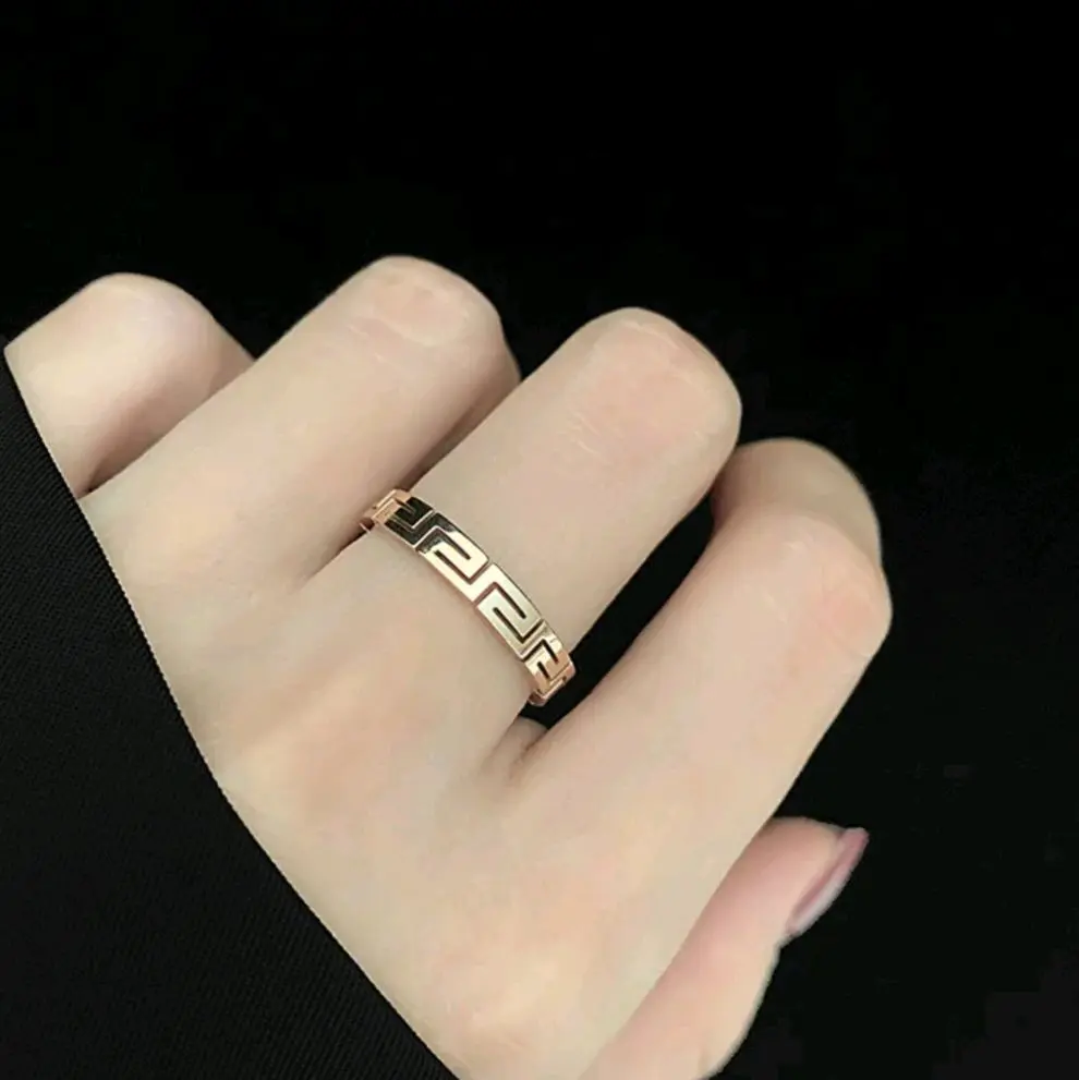 Greek Style Ring High Quality / Tarnish Free Jewelry